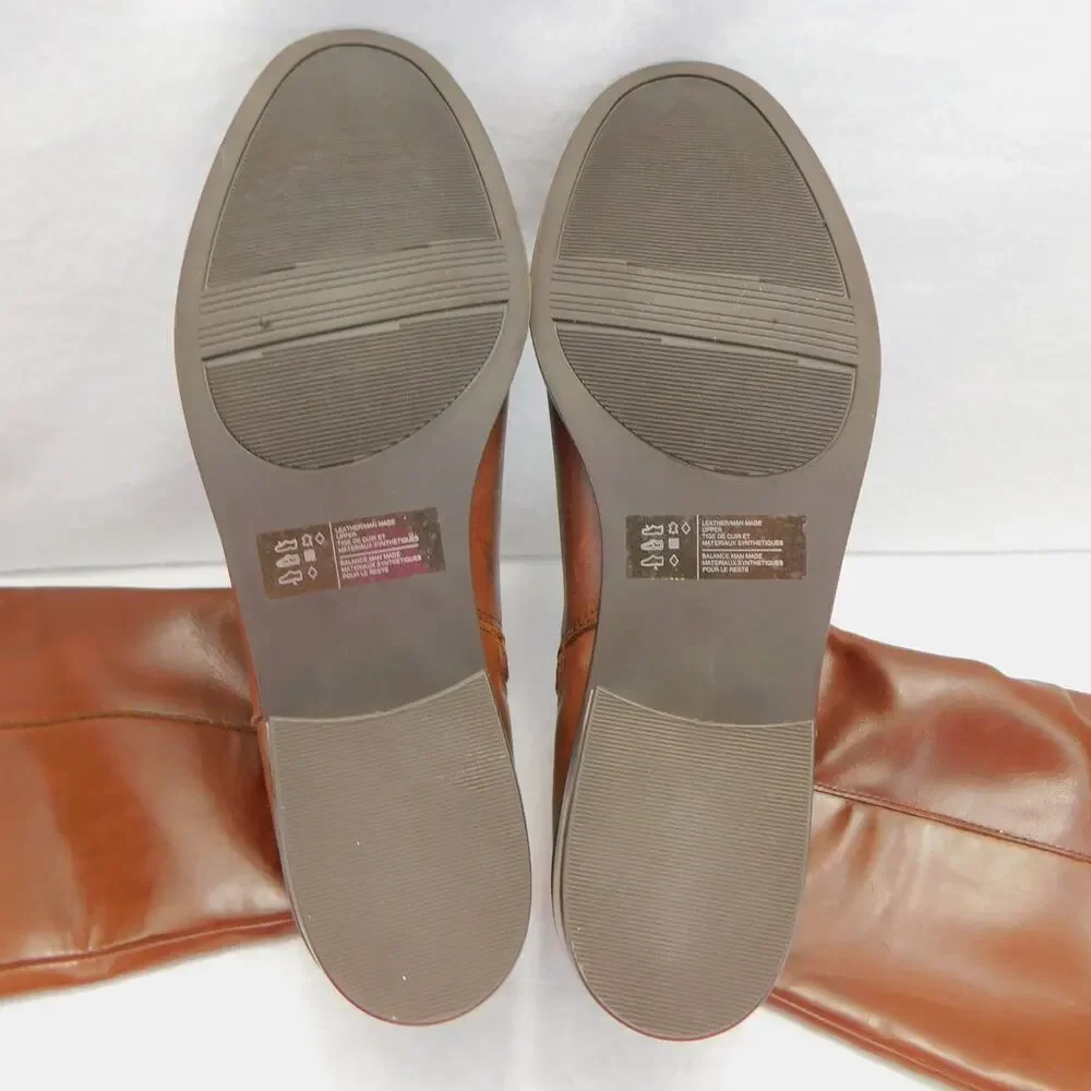 Rockport Evalyn Brown Tall Boot Saddle Block Heel Women's Size 7.5 - New - Picture 13 of 16